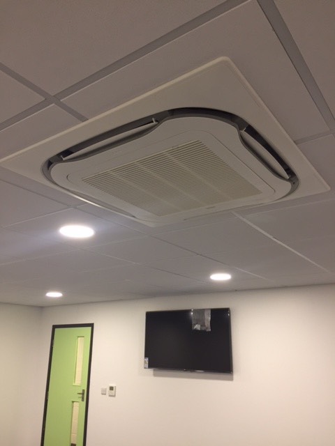 Commercial Airconditioning unit in a ceiling